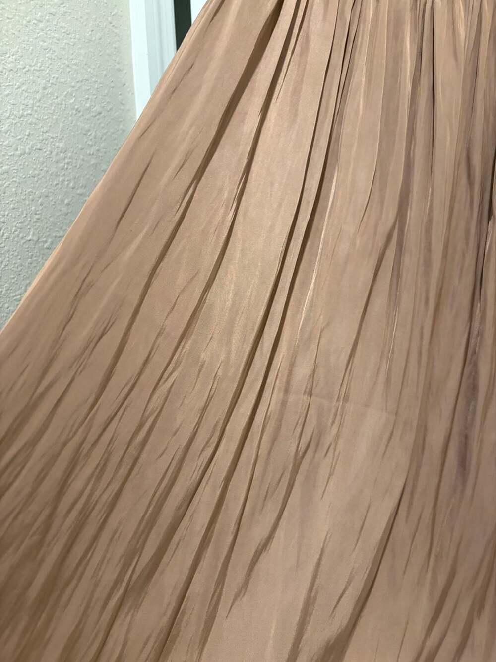 Rachel Zoe Maxi Skirt Brown Crinkled Tiered Elastic Waist - Picture 10 of 15